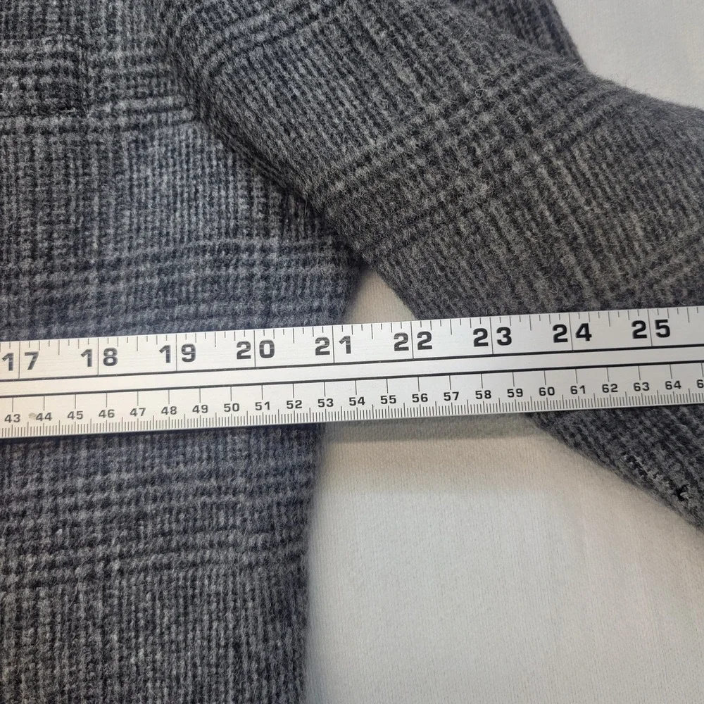 Nordstrom Sport Coat Mens Gray Glen Plaid 100% Camel Hair Blazer USA Made
